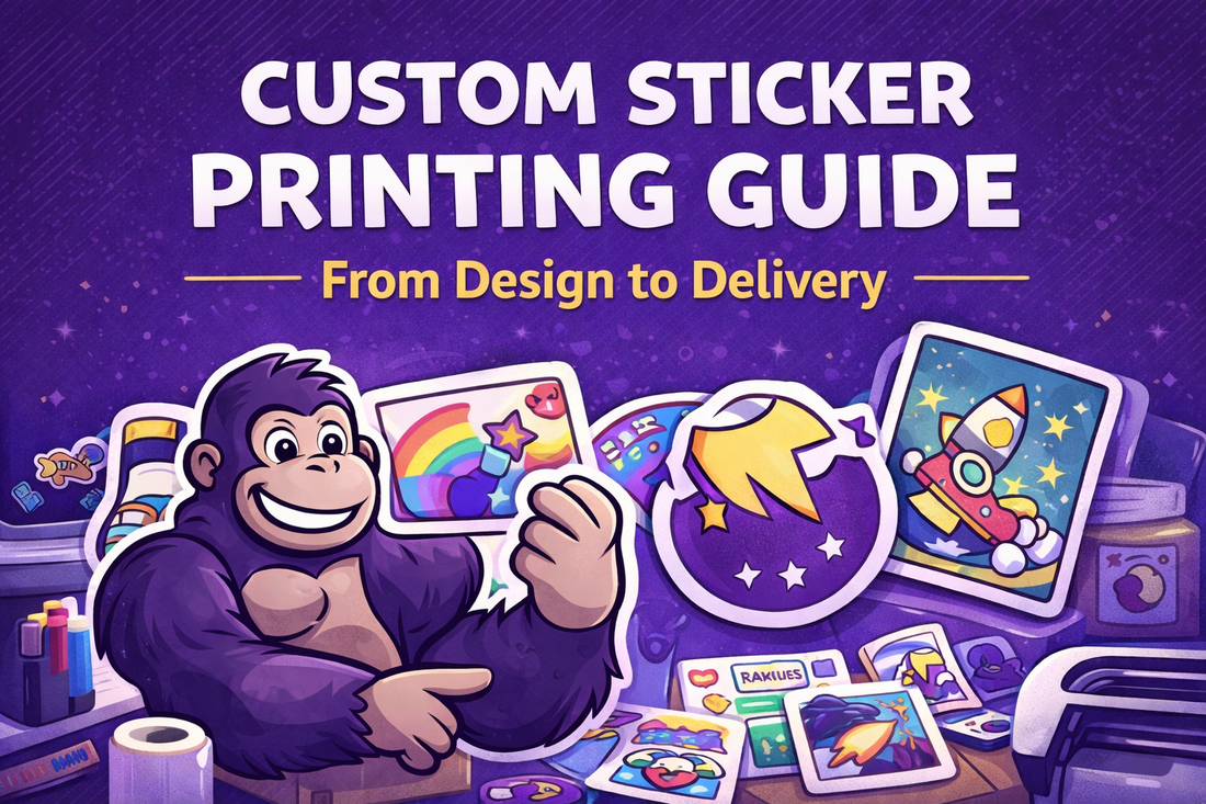 Custom Sticker Printing Guide (2026): File Prep, Materials & Ordering