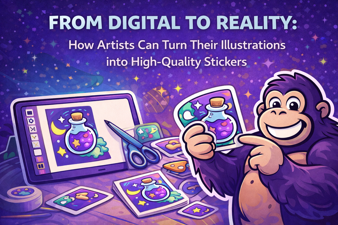 From Digital to Reality: How Artists Can Turn Their Illustrations into High-Quality Stickers