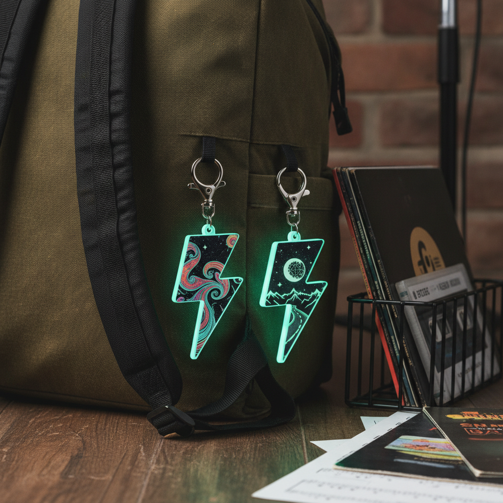 How Band Solves Merch Chaos with 2" Glow-in-the-Dark Acrylic | StickerGorillas Factory Direct