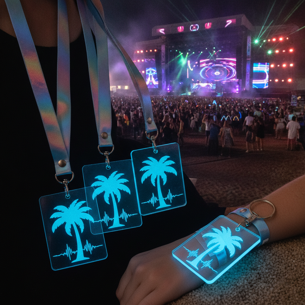 How EDM Planner Solves VIP with 3" Glow-in-the-Dark Acrylic | StickerGorillas Factory Direct
