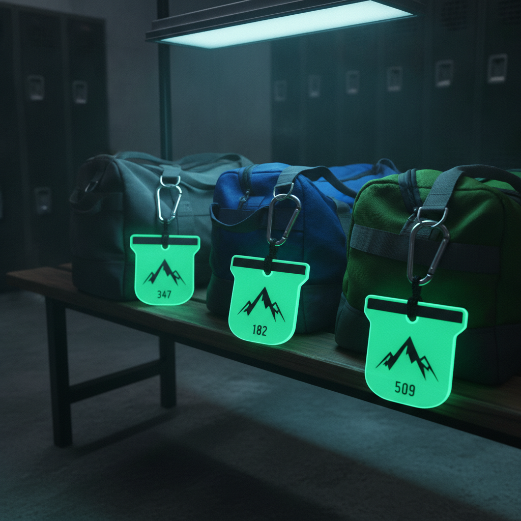 How Gyms Solve Locker Keys with 3" Glow-in-the-Dark Acrylic | StickerGorillas Factory Direct