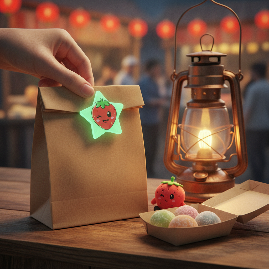 How Vendors Solve Bag Fold with 2" Glow-in-the-Dark Acrylic | StickerGorillas Factory Direct