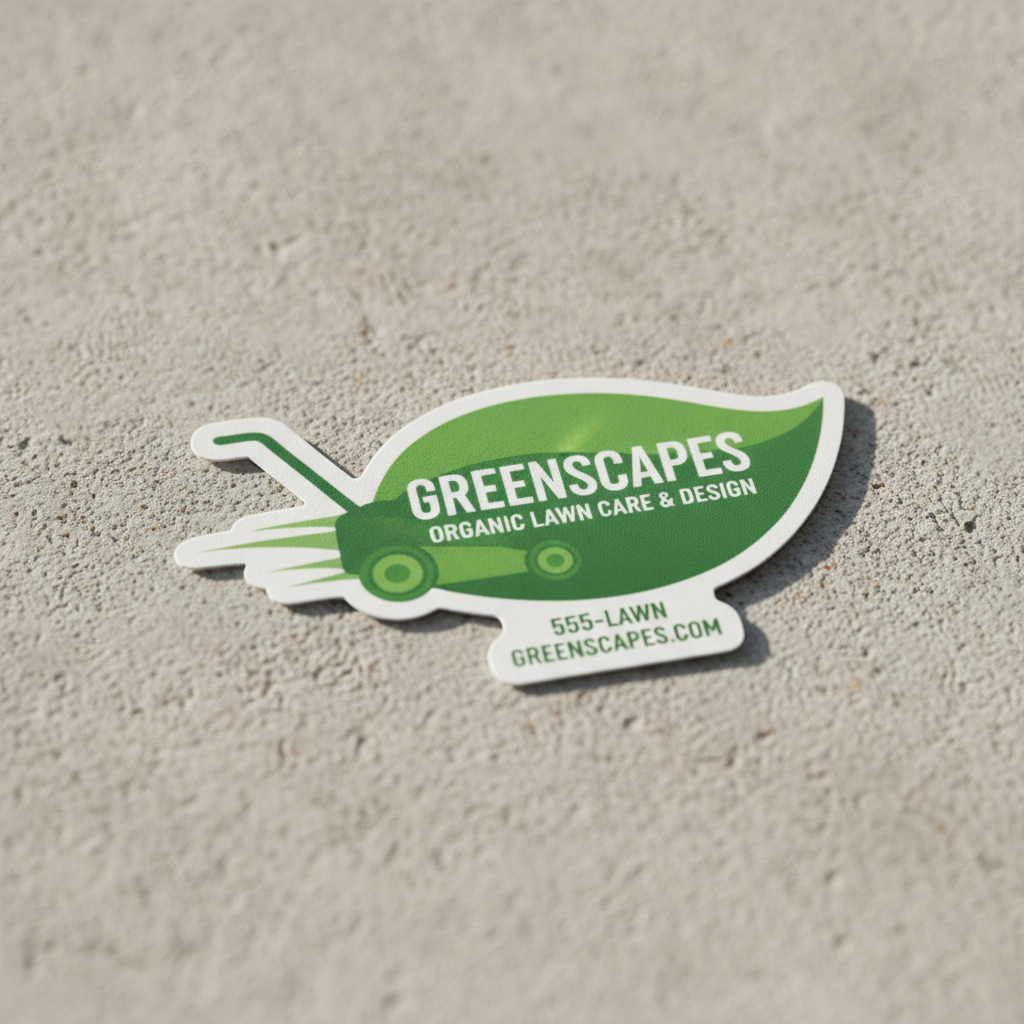 Lawn Care Business Cards: Engineered to Outlast the Elements | StickerGorillas Factory Direct