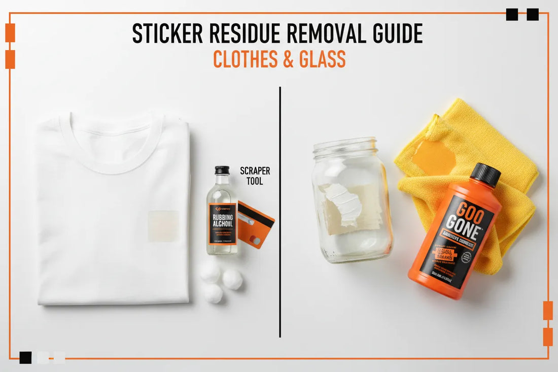 Remove Sticker Residue: ⚡️ 10+ Easy Hacks for Clothes & Glass