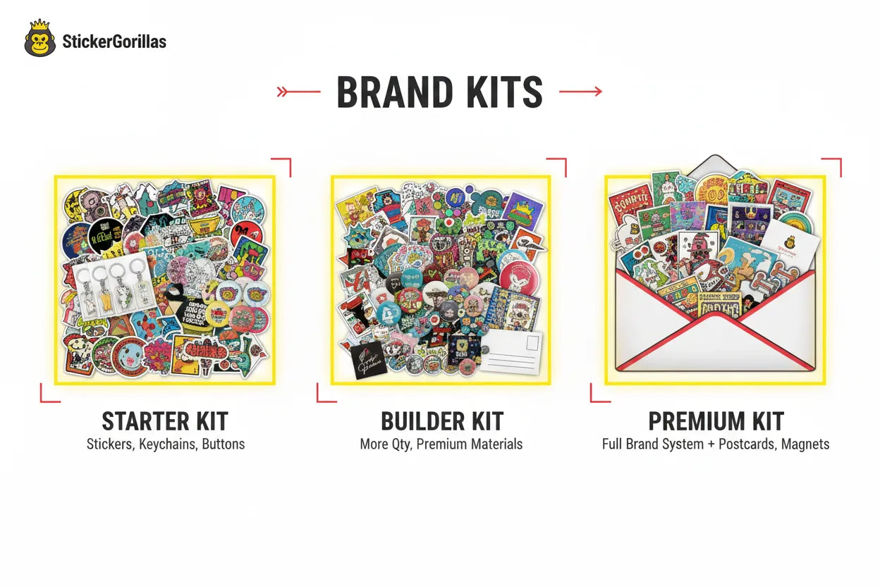 Brand Kits – Custom Merch Bundles for Every Stage | StickerGorillas