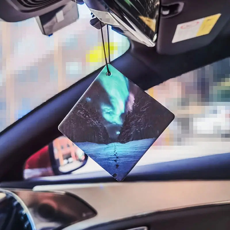 Custom hanging air freshener as a premium packaging insert or branded gift item