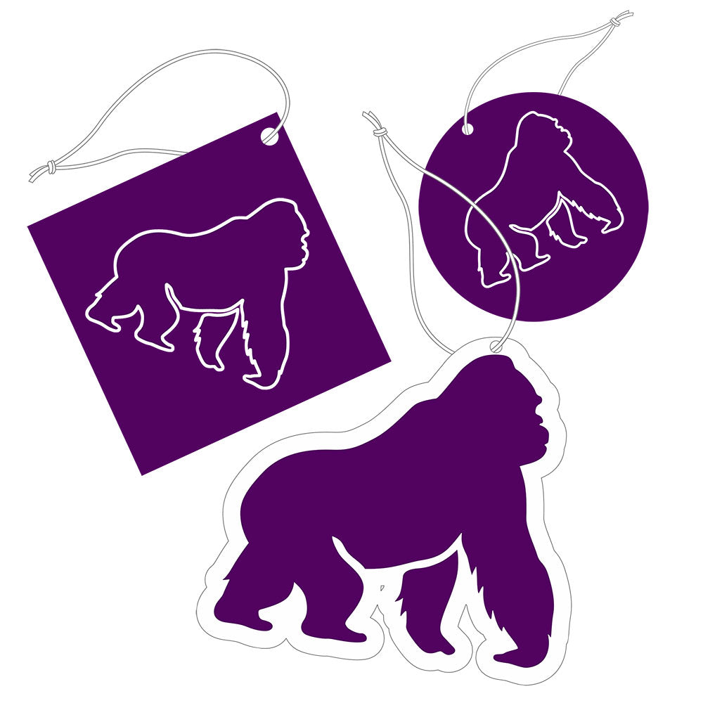 Custom hanging air freshener with personalized artwork – car and home scent accessory