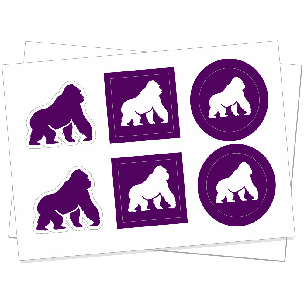 Custom sticker sheets with multiple designs on one sheet (matte finish)
