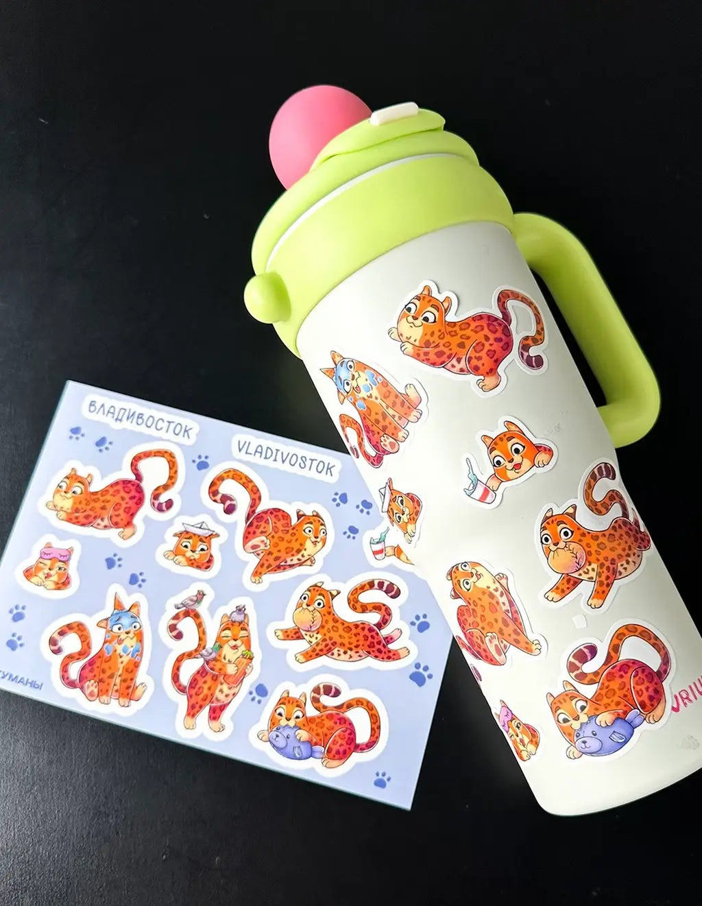 Kiss-cut vinyl sticker sheet peeling cleanly with no adhesive residue left on surface