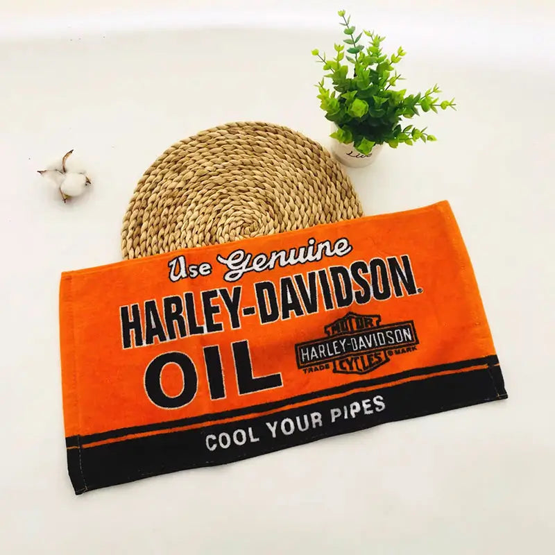 Branded pool towel with custom print, perfect for corporate giveaways and events