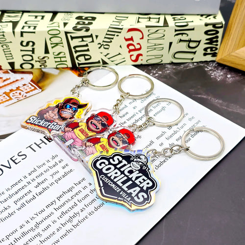 Sticker Keychain Examples Custom Sticker Designs & Merch Gallery | Free 24h Prepress Setup ...