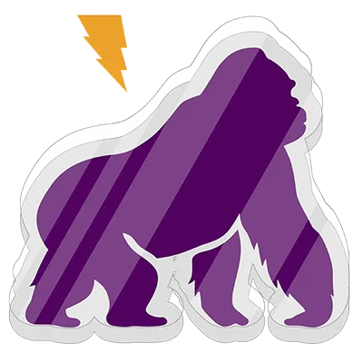 Custom die-cut acrylic magnet with full-color UV print on clear acrylic – StickerGorillas
