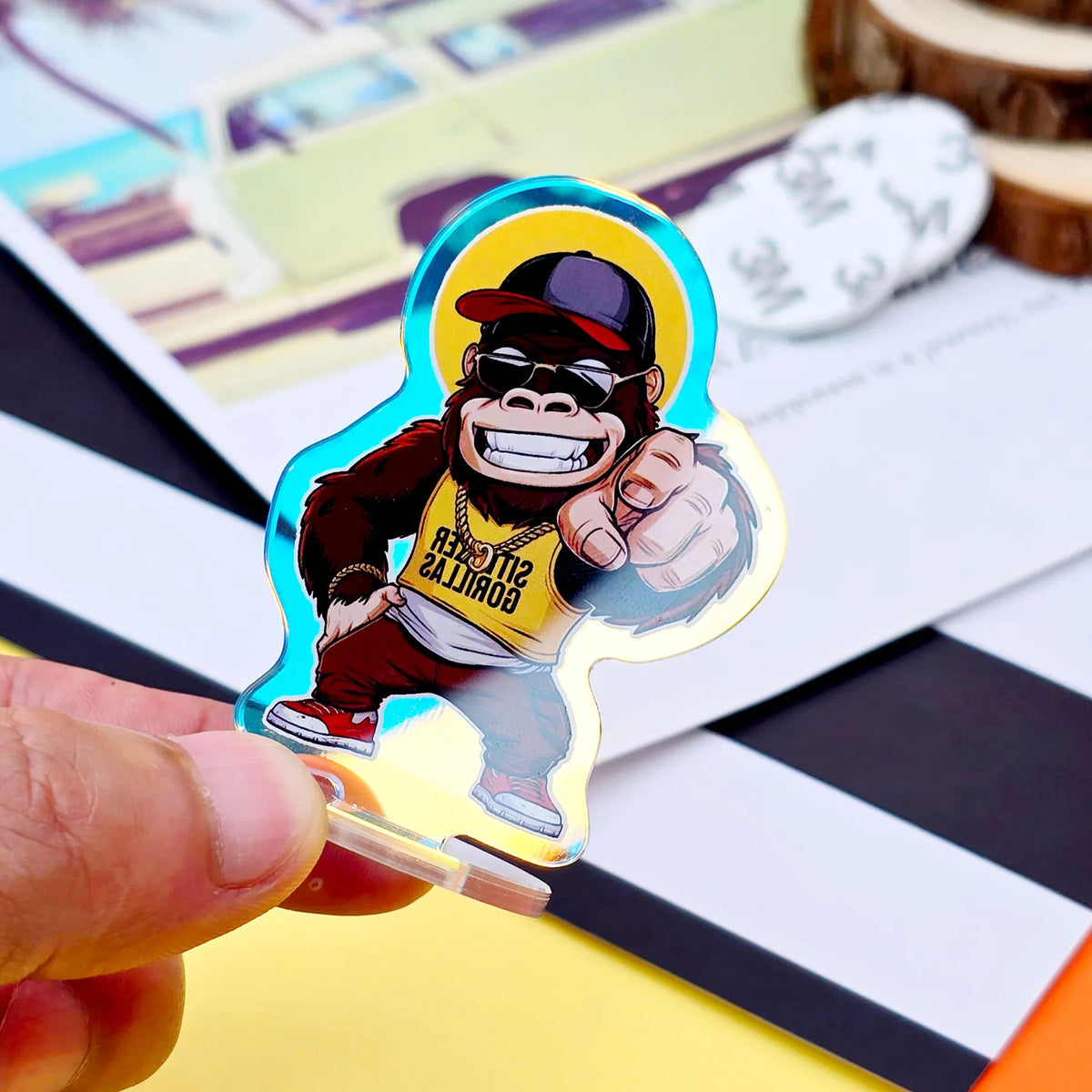 Spring Sheker Custom Acrylic Spring Shaker | Bouncy Keychain Charms – StickerGorillas