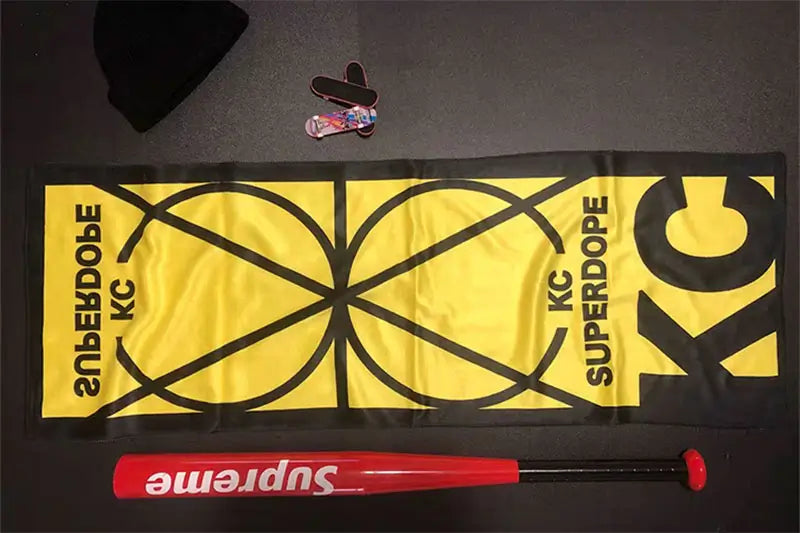 Custom oversized sports rally towel 12x40 for fan events and team promotions