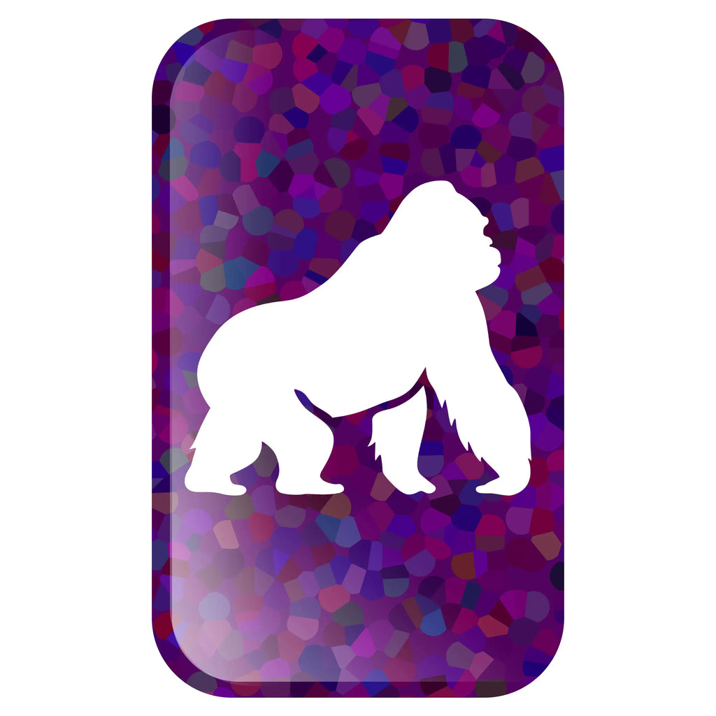 Custom rectangular special material button pins – front view showing premium surface finish
