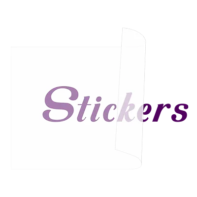 Custom transfer stickers die-cut to shape on white background – vinyl decals by StickerGorillas