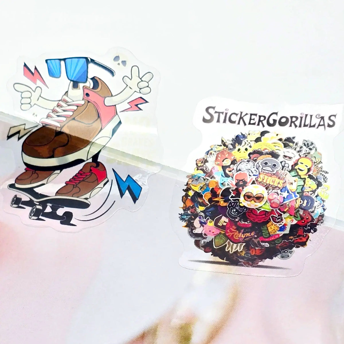 Transparent Store Sticker Custom Clear Stickers | Transparent Waterproof Decals – StickerGorillas