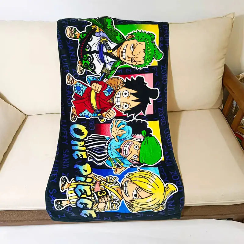 Double-sided custom towel with full-bleed print on both sides for maximum branding