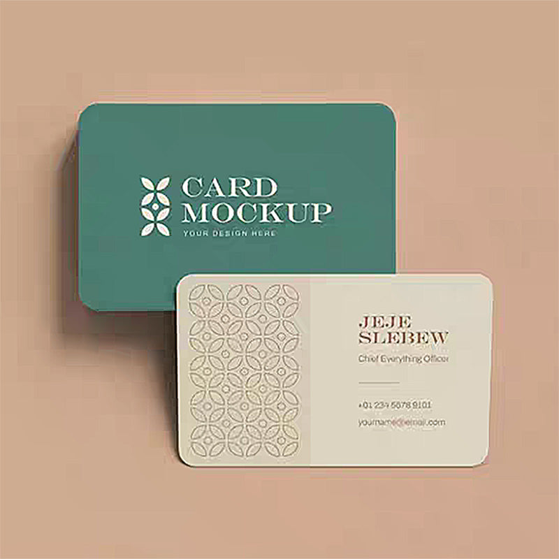Demonstration of the flexible and tear-proof nature of a high-quality PVC business card.