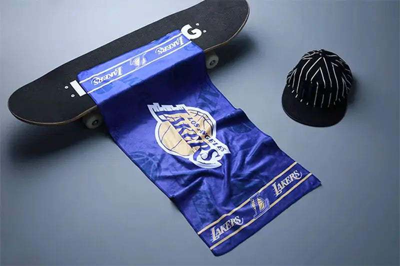 Personalized sports towel for gym and fitness with custom logo branding