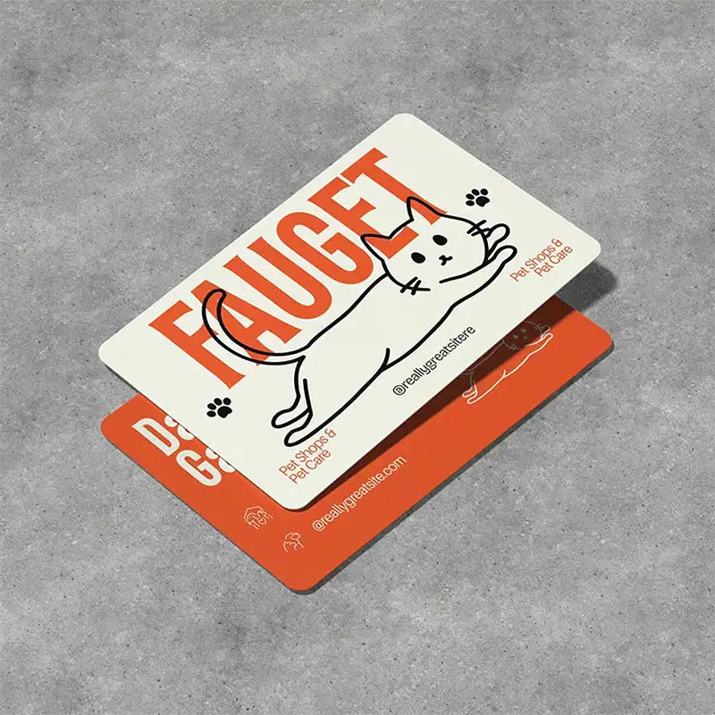 Modern rounded corner business card.