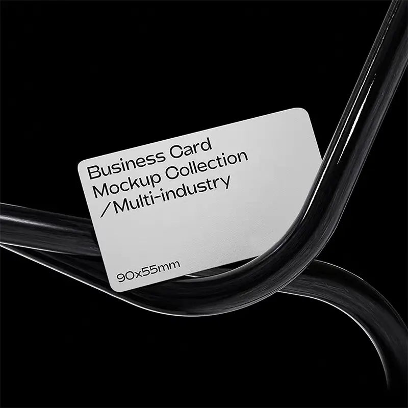 Matte finish rounded corner business card.