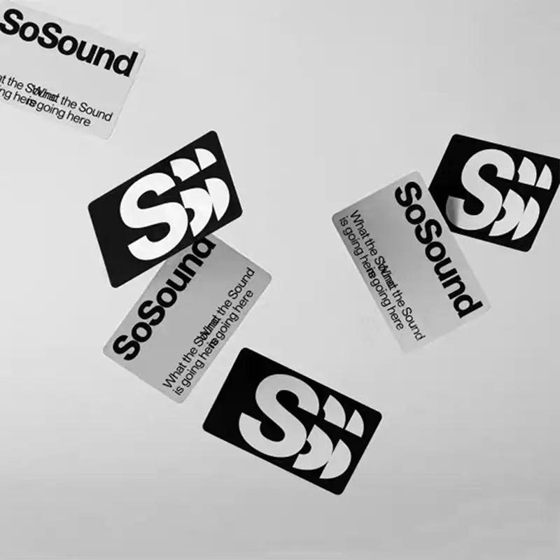 Writable rounded corner business card.